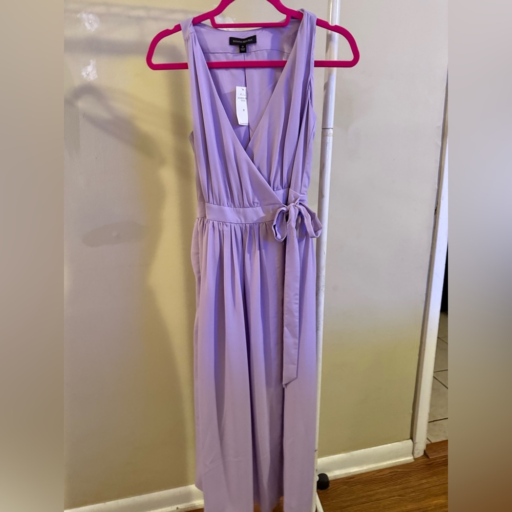 Lavender wrap dress